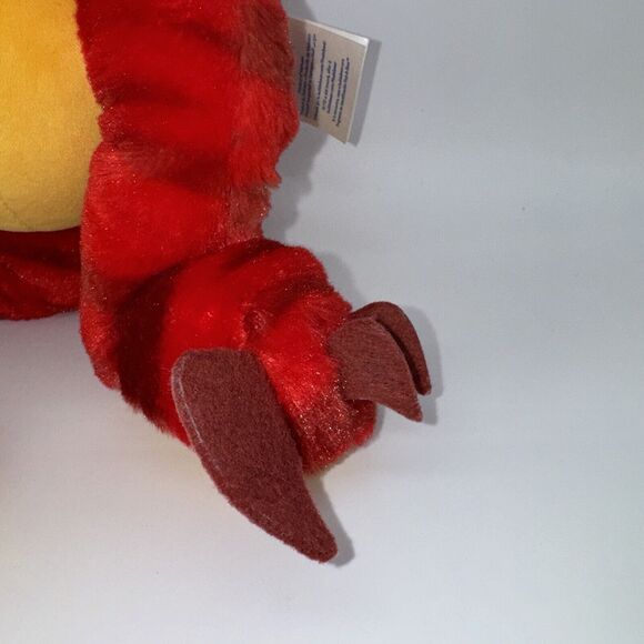 Build A Bear BAB Raptor Dinosaur Red Stuffed Plush Animal 19" Preowned GUC - Picture 6 of 10